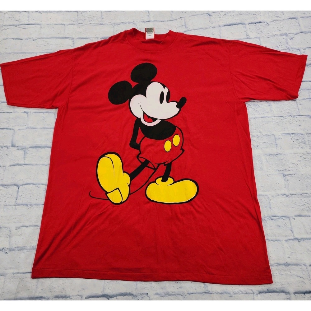 Disney Designs Mickey Mouse Shirt One Size MADE USA VINTAGE Single Stitch